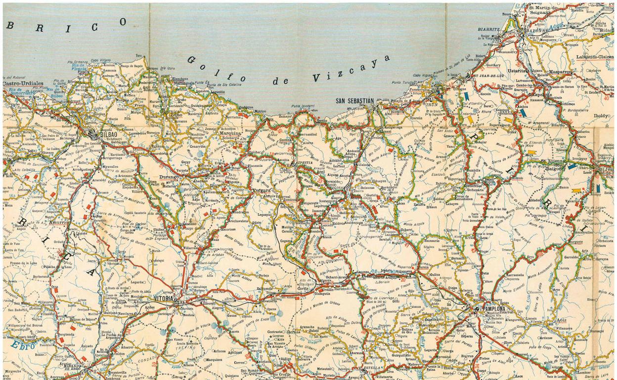 Michelín Editó En 1919 El Primer Mapa De Carreteras De España | El ...